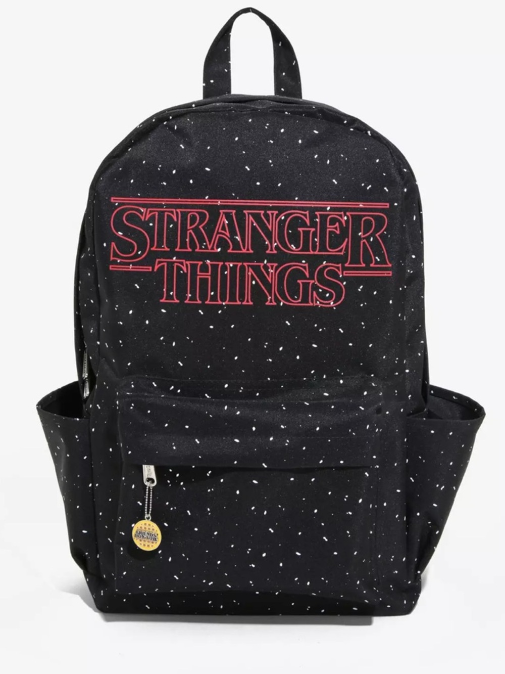 Loungefly Black 'Stranger Things' Logo Backpack with White Speckle